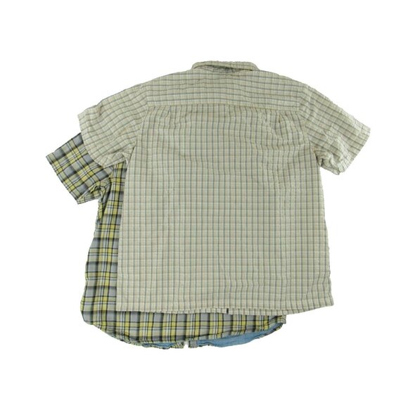 The North Face Mens Lot Of 2 Grey Yellow Tan White Button Up Shirt XL - Picture 2 of 7